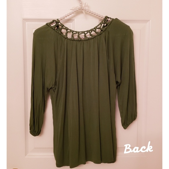 🎉HP!!🎉Michael Kors | Top w/Braided Neckline - Picture 4 of 7
